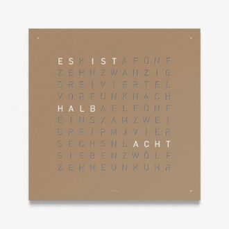 QlockTwo Classic Hazelnut