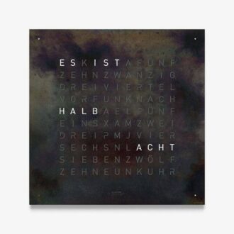 QlockTwo Classic Raw Iron