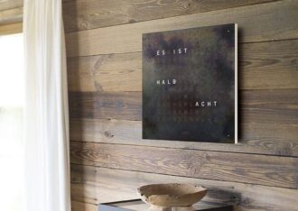 QlockTwo Classic Raw Iron