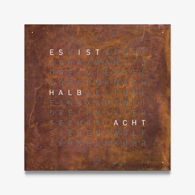 QLOCKTWO_CLASSIC_RUST_01_w QlockTwo Classic Rust