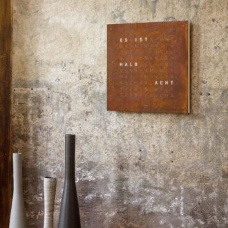 QlockTwo Classic Rust