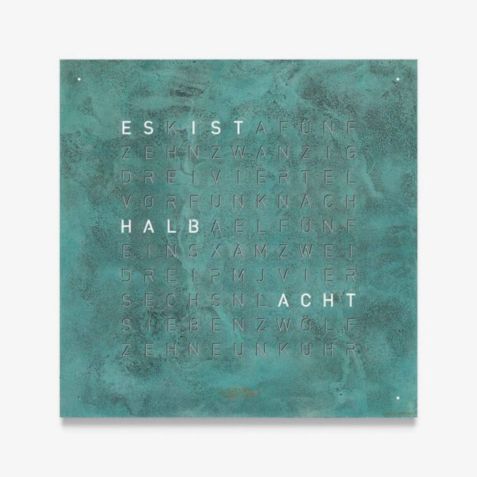 QlockTwo Classic Vintage Copper