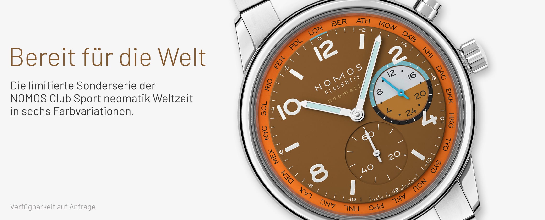 NOMOS Club Sport neomatik Weltzeit
